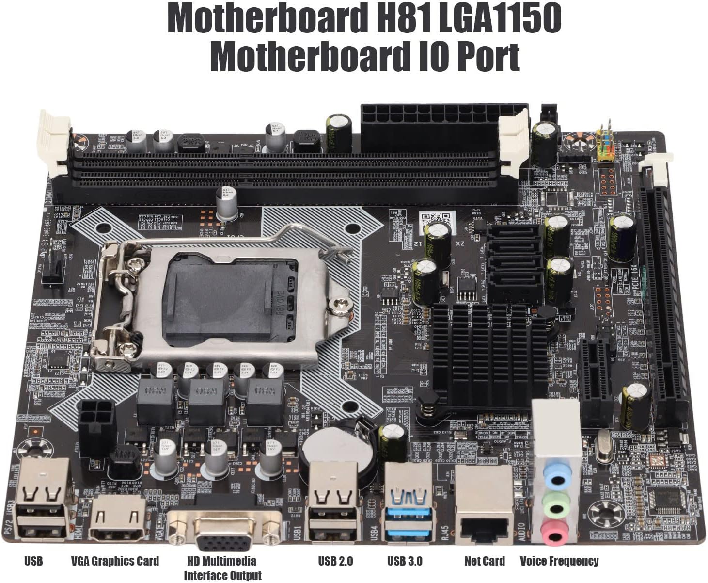 H81 コンピュータマザーボード CPU ソケット LGA 1150 PC マザーボード